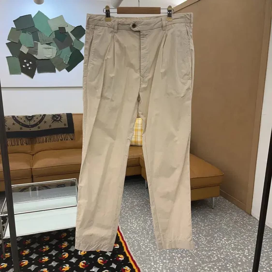 씨피컴퍼니 빈티지 크림아이보리 코튼팬츠 면바지 86 C08146 상품이미지3