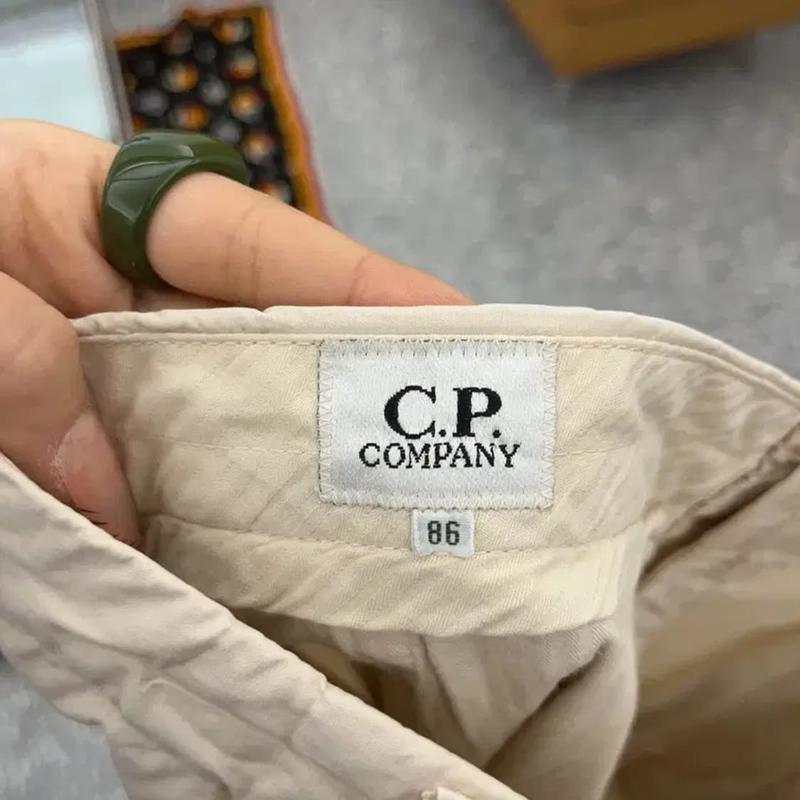씨피컴퍼니 빈티지 크림아이보리 코튼팬츠 면바지 86 C08146 상품이미지6