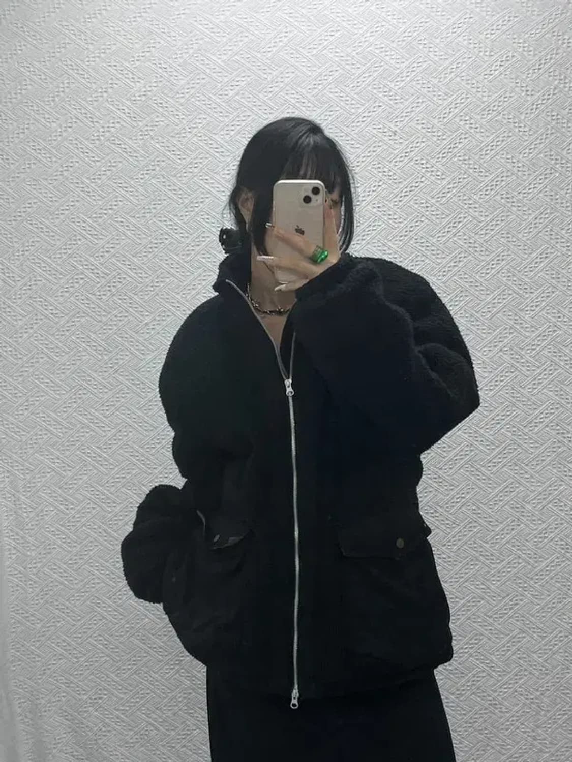 프리즘웍스 모던캐주얼 아방핏 포켓 뽀글이 후리스 XL C08120 상품이미지2