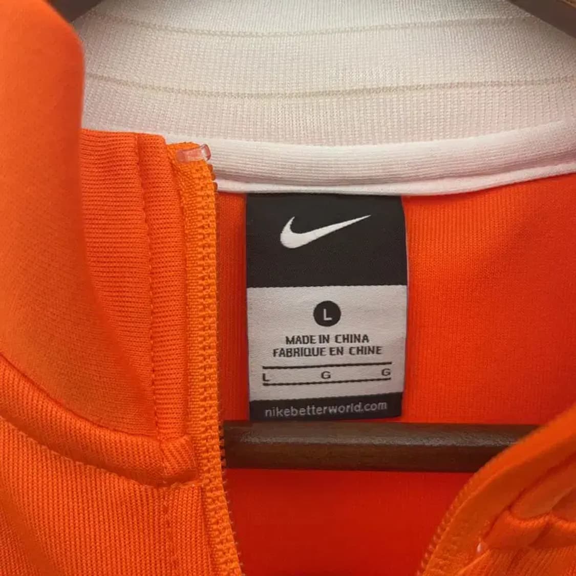 나이키 네덜란드 13-14 국대 Y2K 오렌지 져지 집업 L C08126 상품이미지5