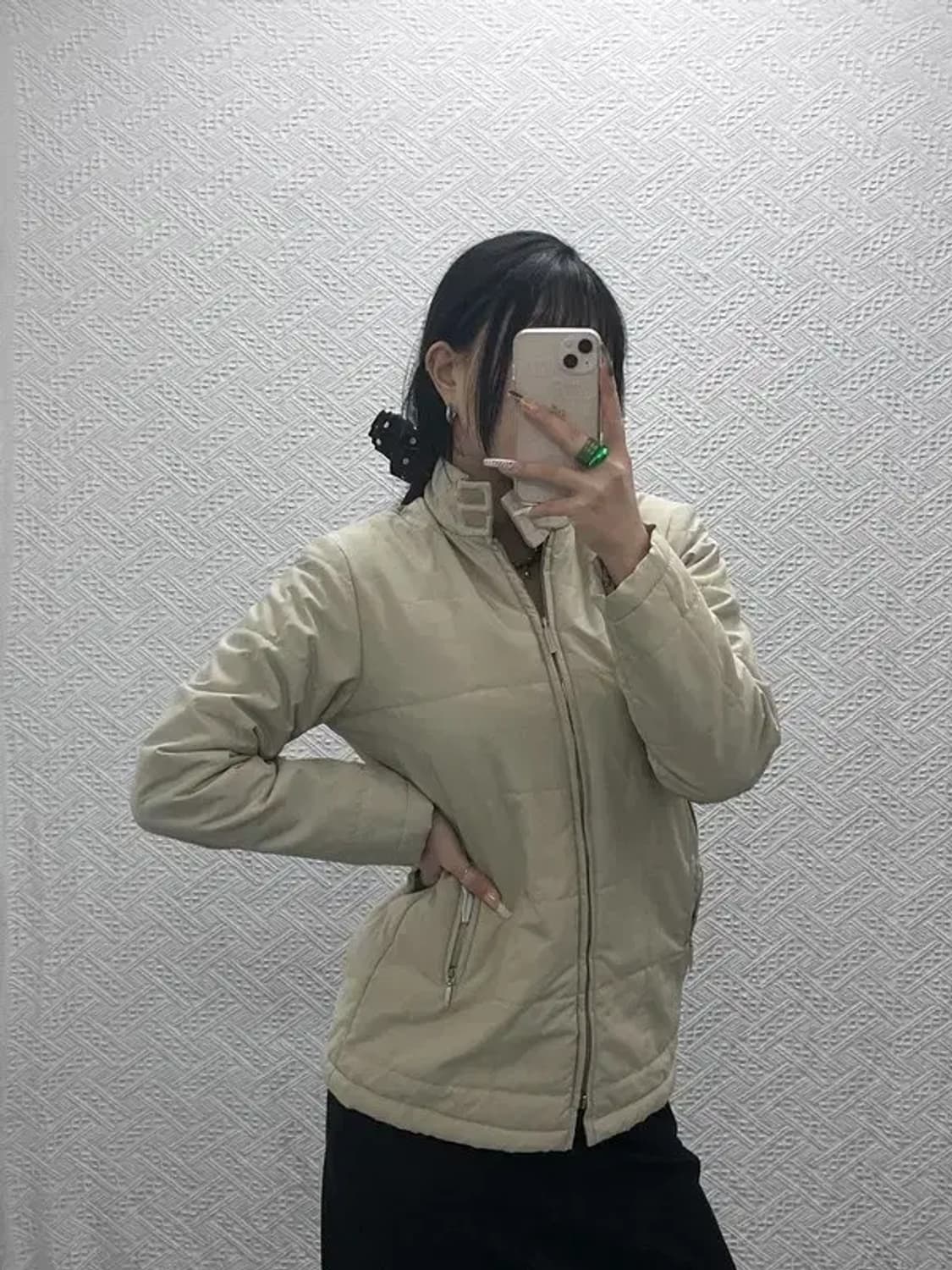 버버리 빈티지 모던캐주얼 퀄팅 울 경량 패딩 자켓 95 C08124 상품이미지2