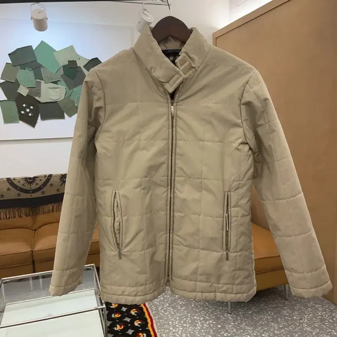 버버리 빈티지 모던캐주얼 퀄팅 울 경량 패딩 자켓 95 C08124 상품이미지3
