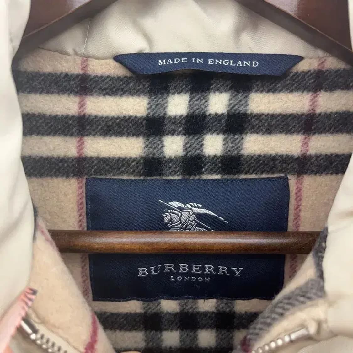 버버리 빈티지 모던캐주얼 퀄팅 울 경량 패딩 자켓 95 C08124 상품이미지5