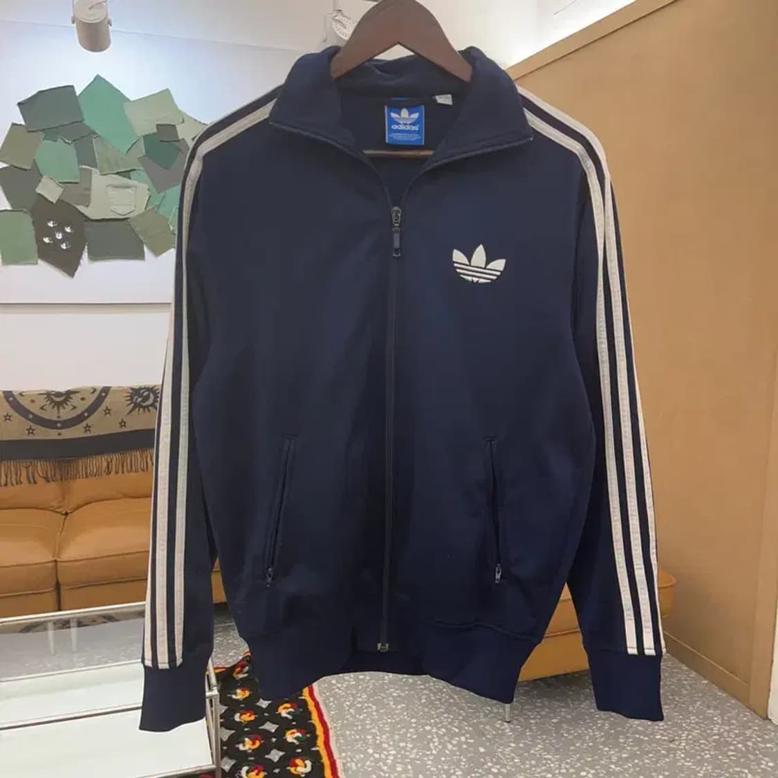 아디다스 레트로 파이어버드 네이비 져지 집업 S C08127 상품이미지3