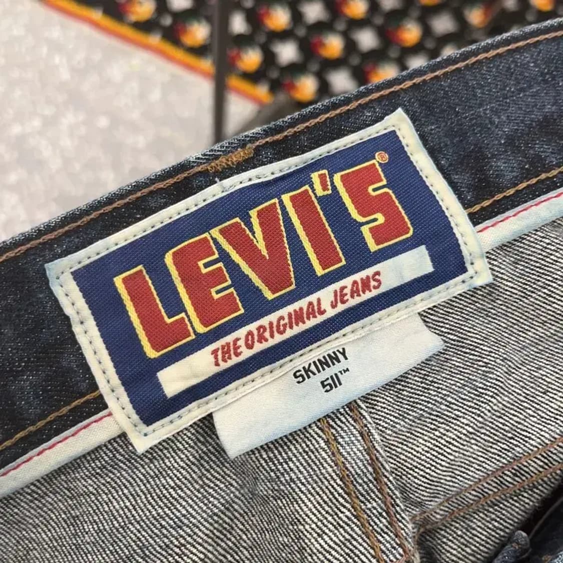 리바이스 511 빈티지 레트로 스키니 데님팬츠 33인치 C08150 상품이미지6