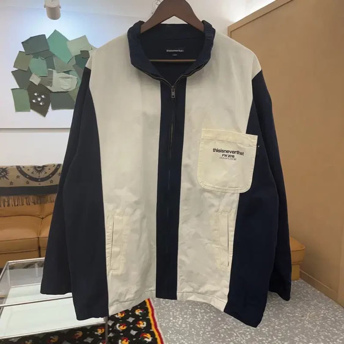 디스이즈네버댓 올드스쿨 빈티지 배색 워크 자켓 L C08129 상품이미지3