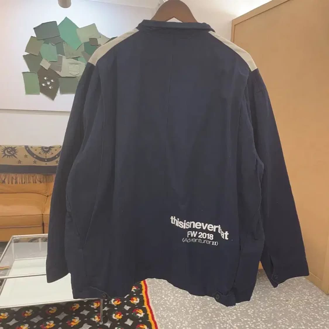 디스이즈네버댓 올드스쿨 빈티지 배색 워크 자켓 L C08129 상품이미지4