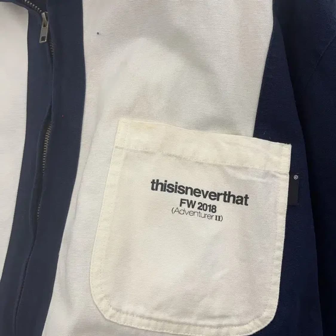 디스이즈네버댓 올드스쿨 빈티지 배색 워크 자켓 L C08129 상품이미지7