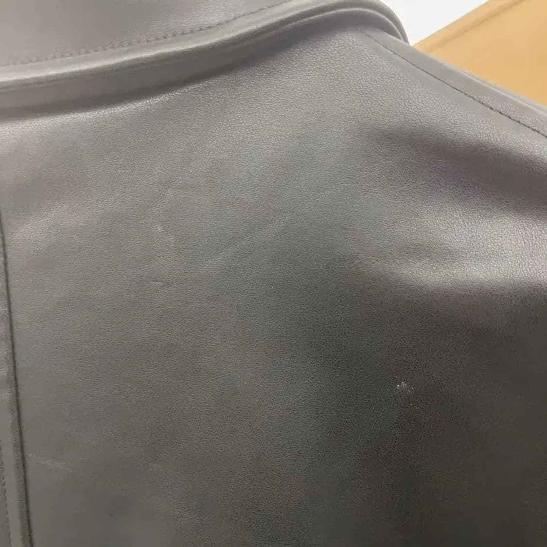 파르티멘토 레트로 캐주얼 바이커 레더 바시티자켓 S C08132 상품이미지7