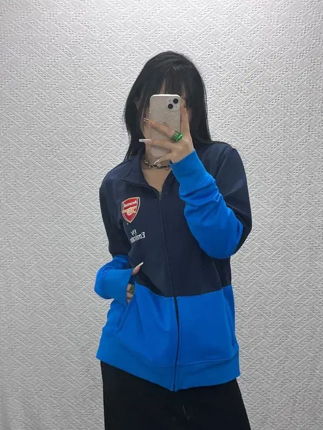 나이키 빈티지 스포티 배색 아스날 스우시 져지 집업 L C08133 상품이미지1