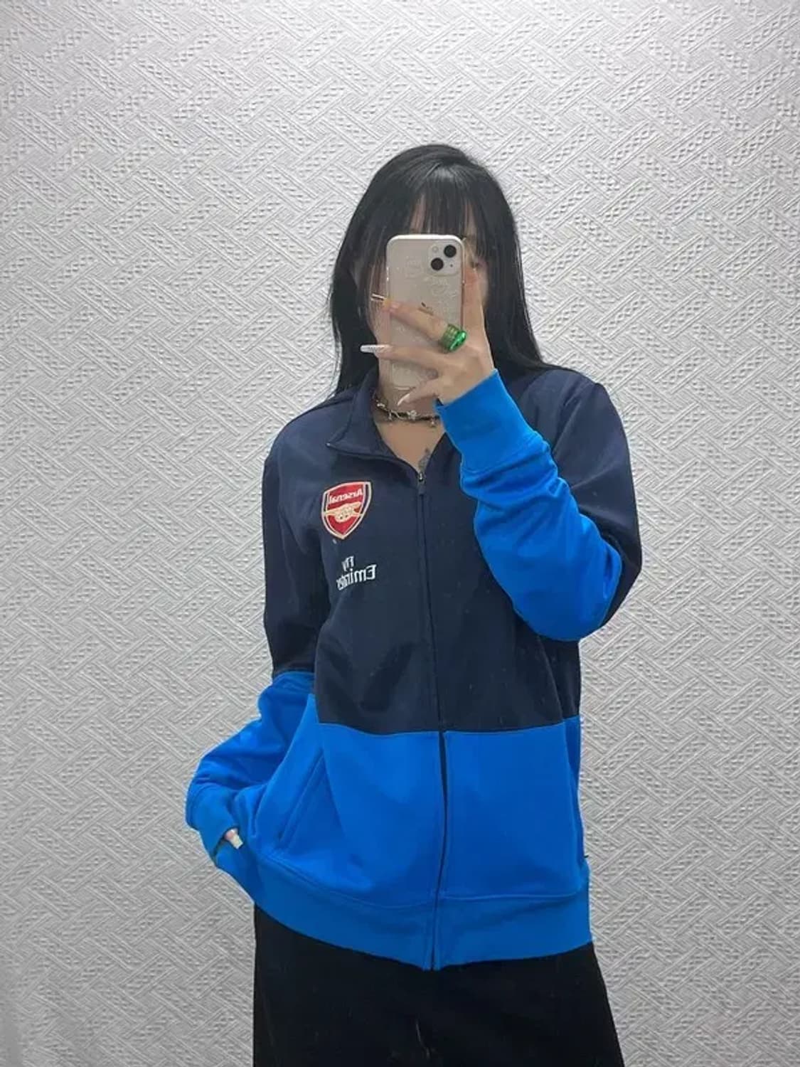 나이키 빈티지 스포티 배색 아스날 스우시 져지 집업 L C08133 상품이미지2