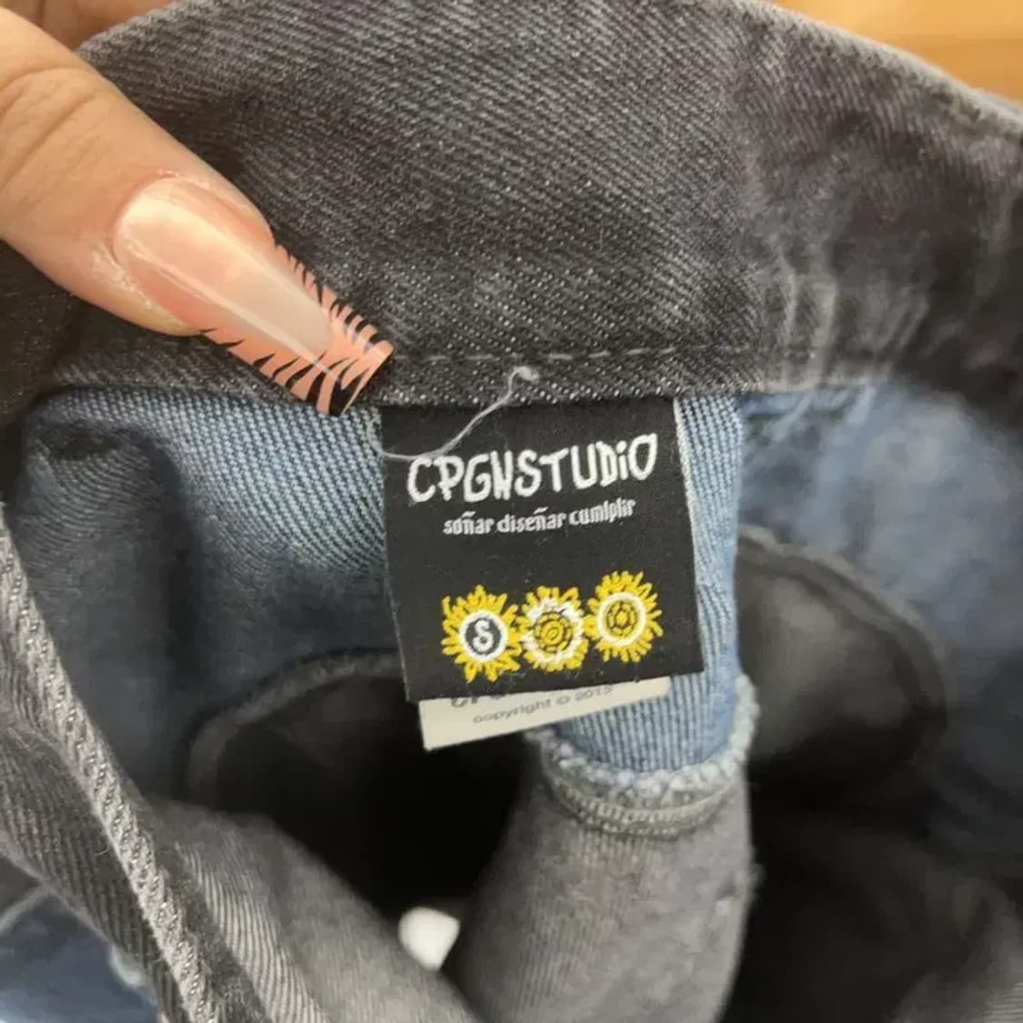 꼼파뇨 빈티지 스트릿 절개 패치워크 데님팬츠 S C08157 상품이미지5