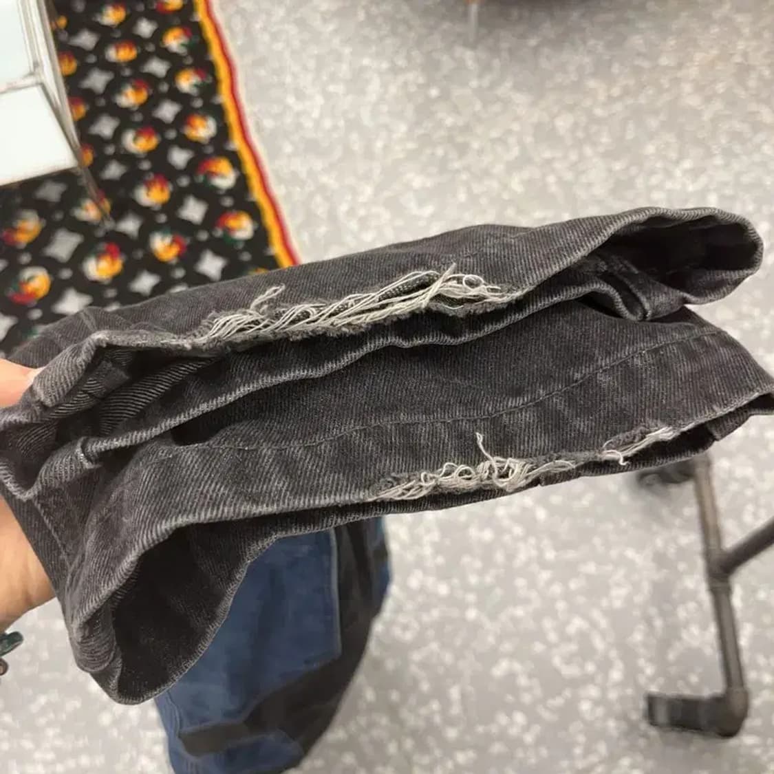 꼼파뇨 빈티지 스트릿 절개 패치워크 데님팬츠 S C08157 상품이미지7