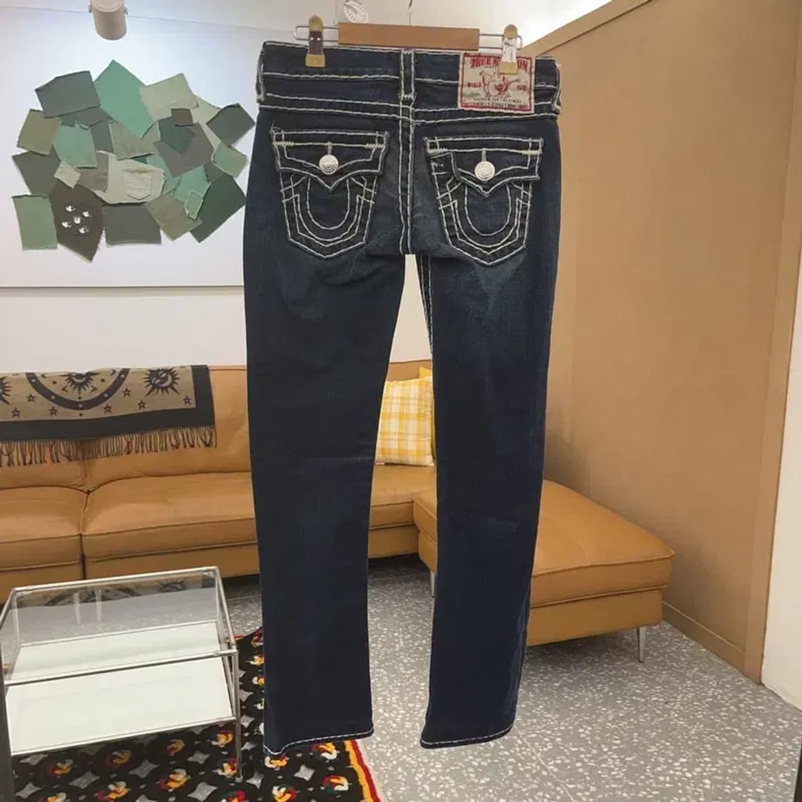 트루릴리전 빌리슈퍼티 Y2K 스티치 데님팬츠 24인치 C08148 상품이미지4