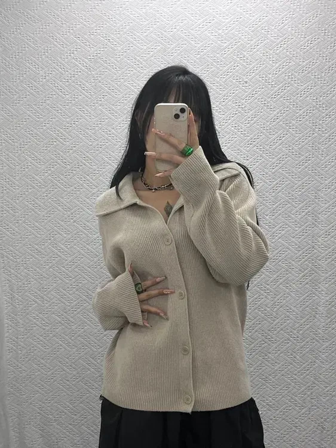 COS 코스 여리 캐주얼 부클레 니트 가디건 M C08163 상품이미지2