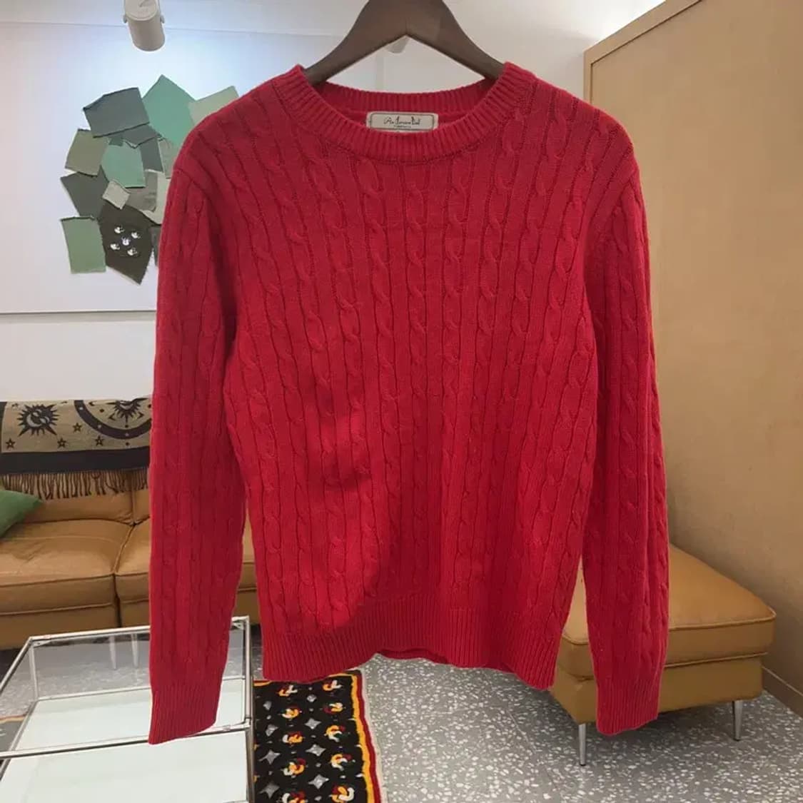 앤더슨벨 빈티지 핀터걸 폭닥 꽈배기 니트 M C08166 상품이미지3