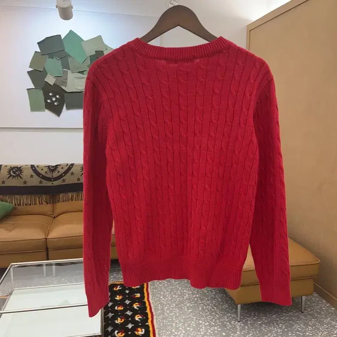 앤더슨벨 빈티지 핀터걸 폭닥 꽈배기 니트 M C08166 상품이미지4