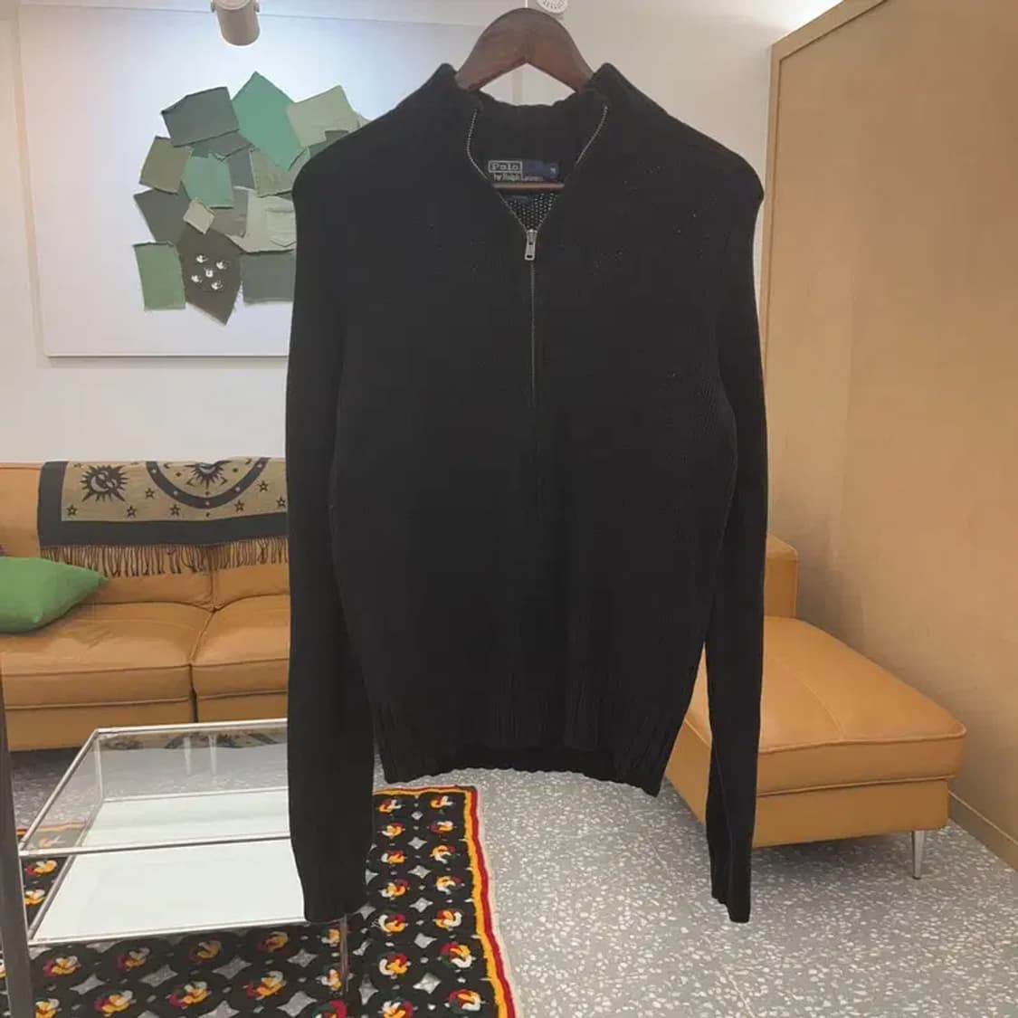 폴로 랄프로렌 모던 캐주얼 캐시미어 니트 집업 가디건 M C08172 상품이미지3