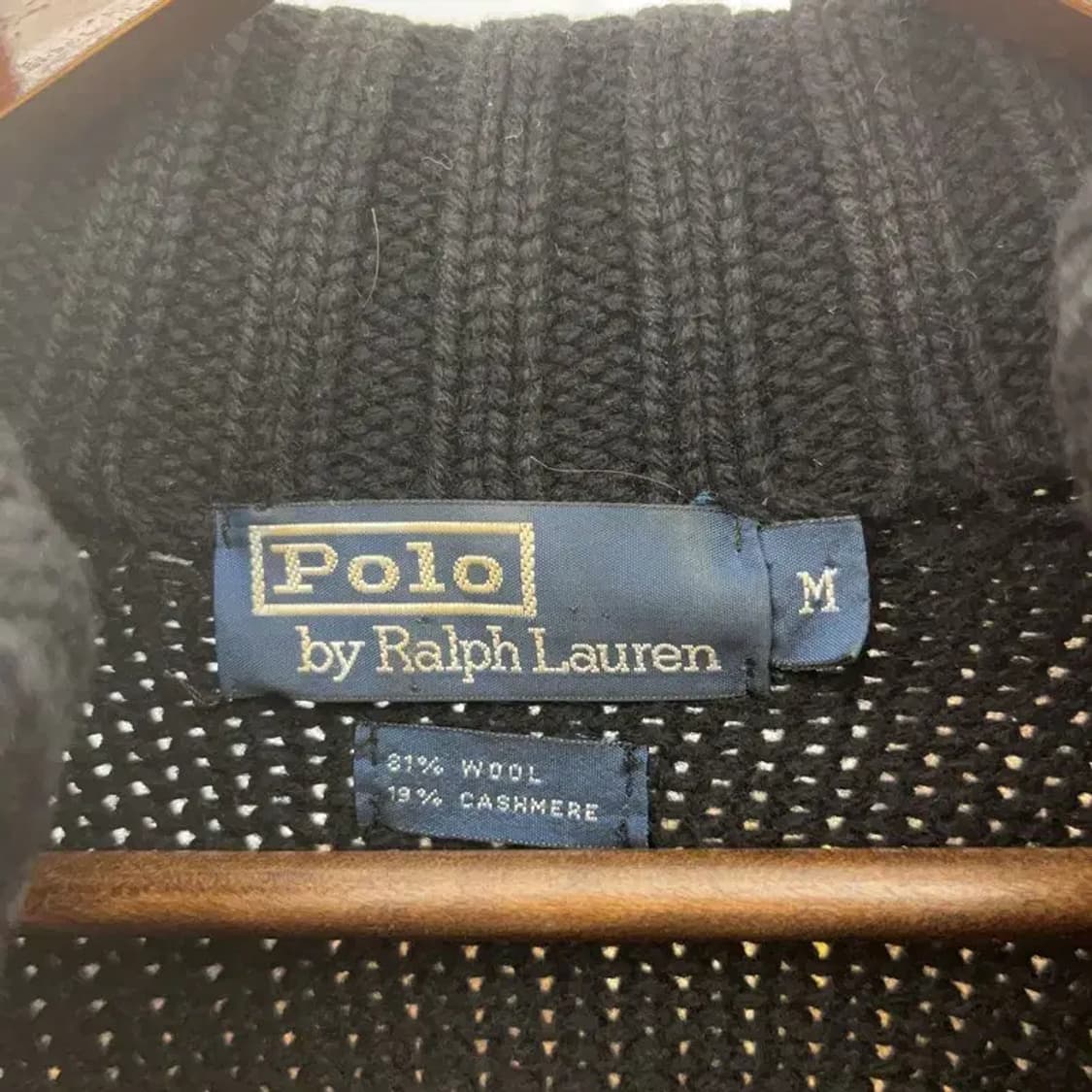 폴로 랄프로렌 모던 캐주얼 캐시미어 니트 집업 가디건 M C08172 상품이미지5