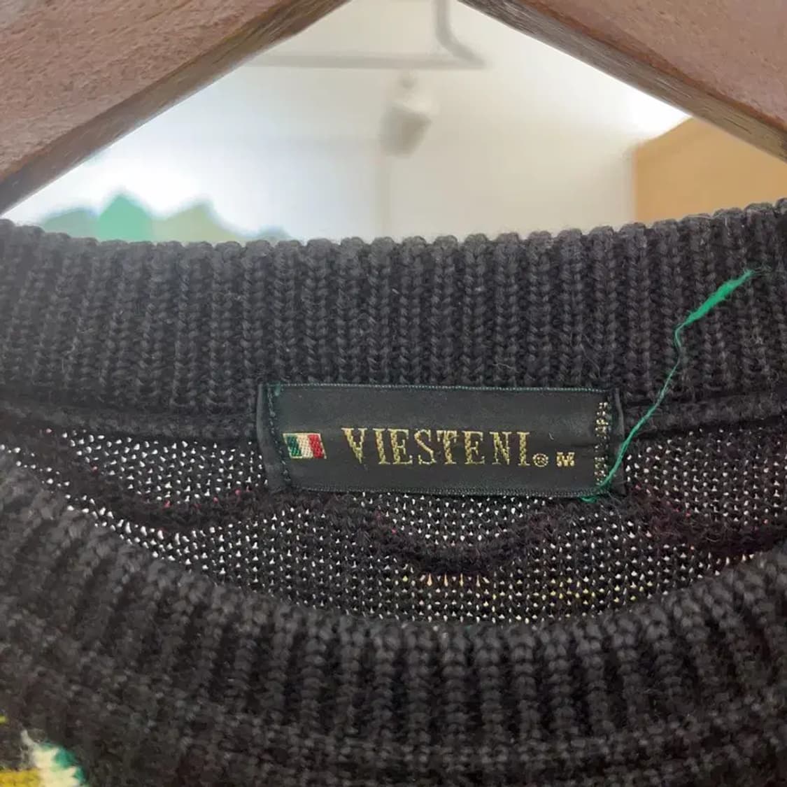 VIESTENI 일본 빈티지 보헤미안 멀티패턴 니트 M C08173 상품이미지5