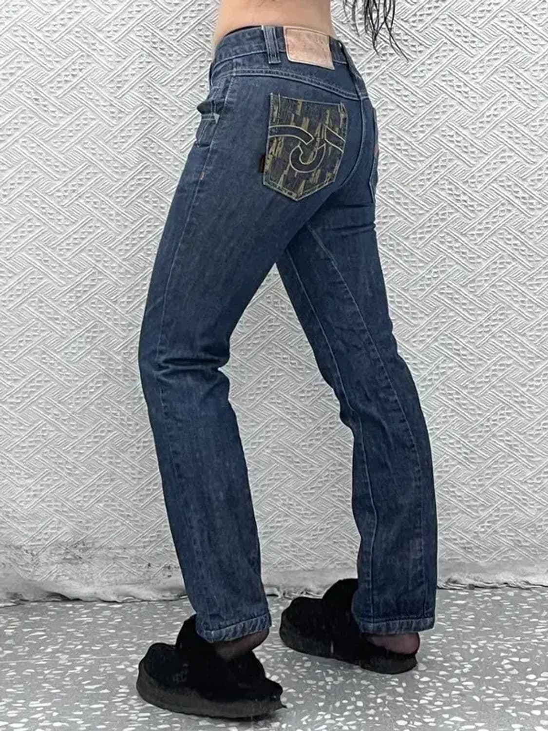 마자플라바 올드스쿨 키치 포켓프린팅 데님팬츠 29인치 C08182 상품이미지1