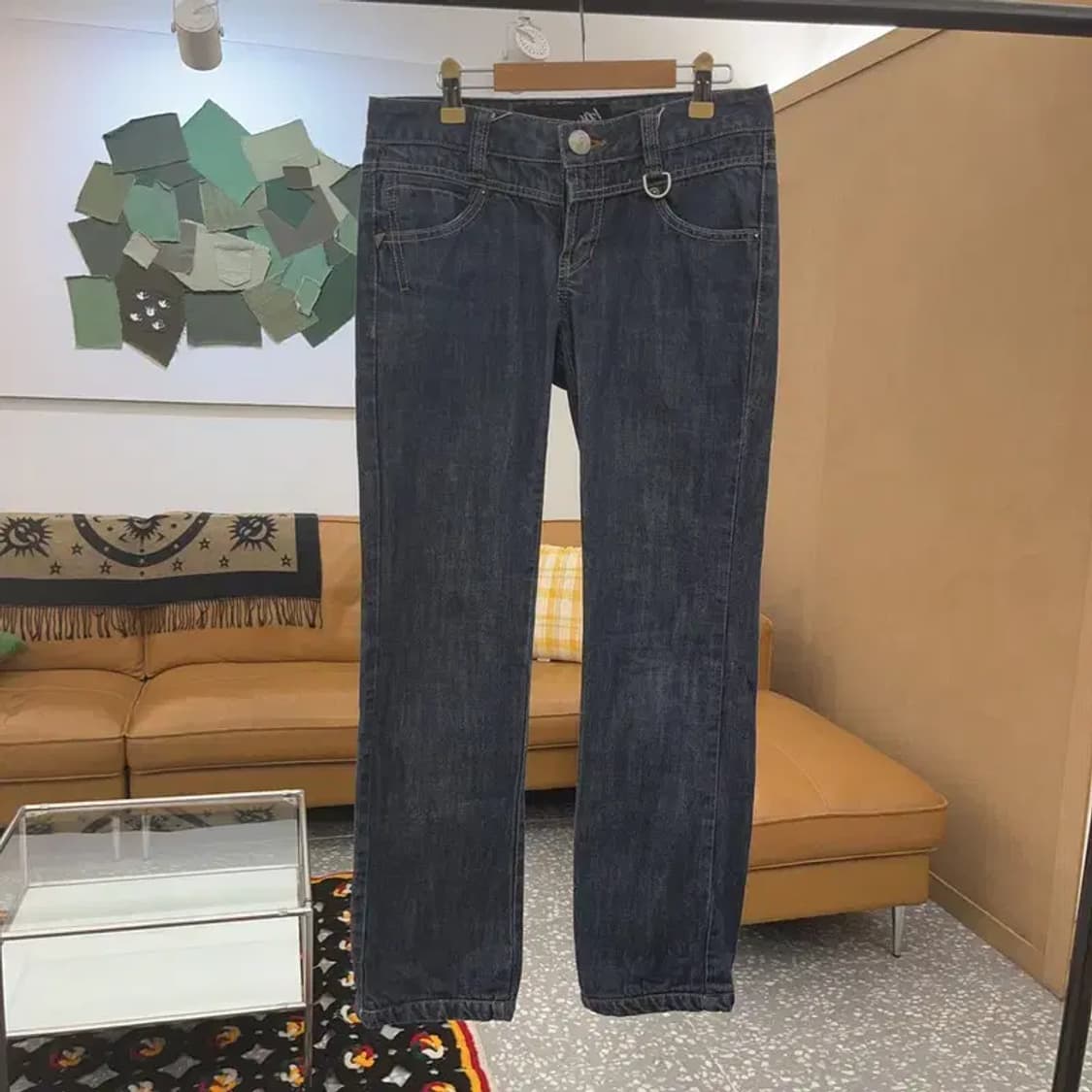 마자플라바 올드스쿨 키치 포켓프린팅 데님팬츠 29인치 C08182 상품이미지3