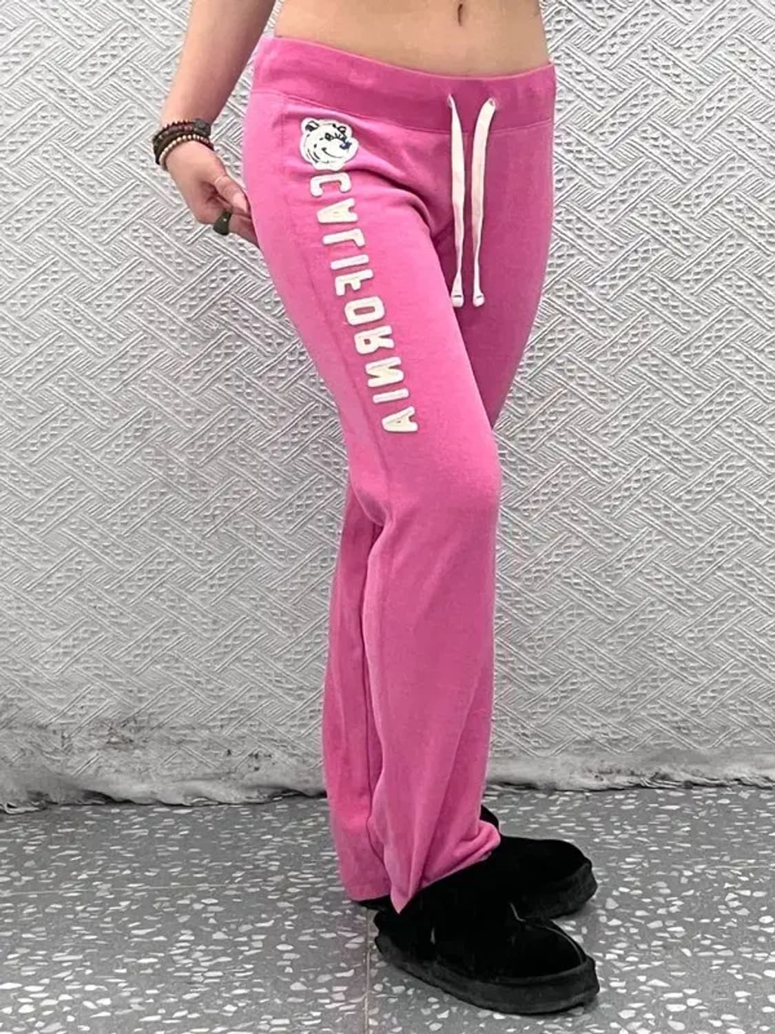 후아유 Y2K 00's 대장급 핫핑크 스웻팬츠 M C08187 상품이미지1