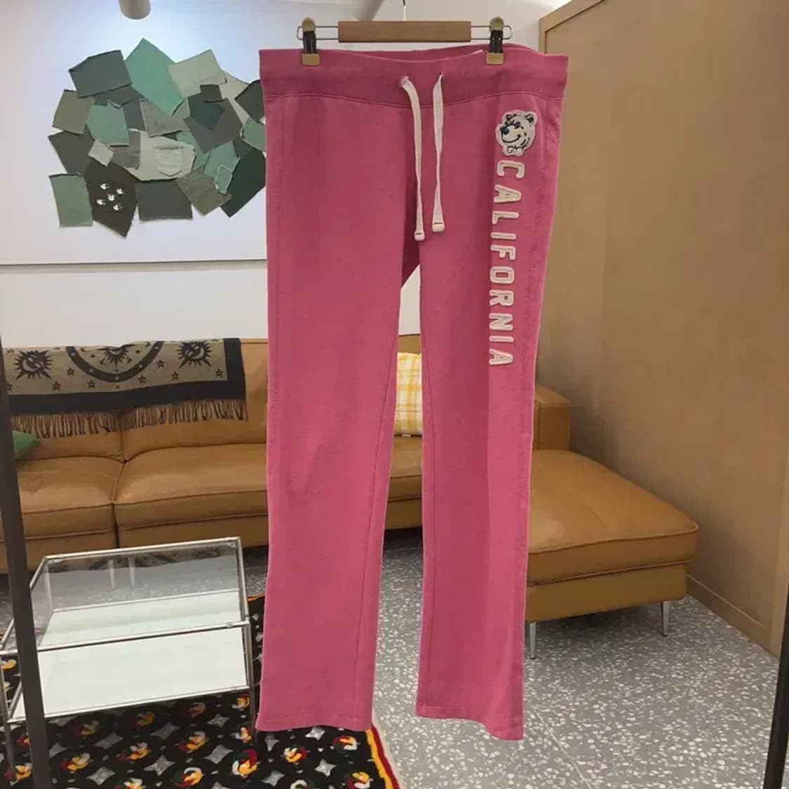 후아유 Y2K 00's 대장급 핫핑크 스웻팬츠 M C08187 상품이미지3
