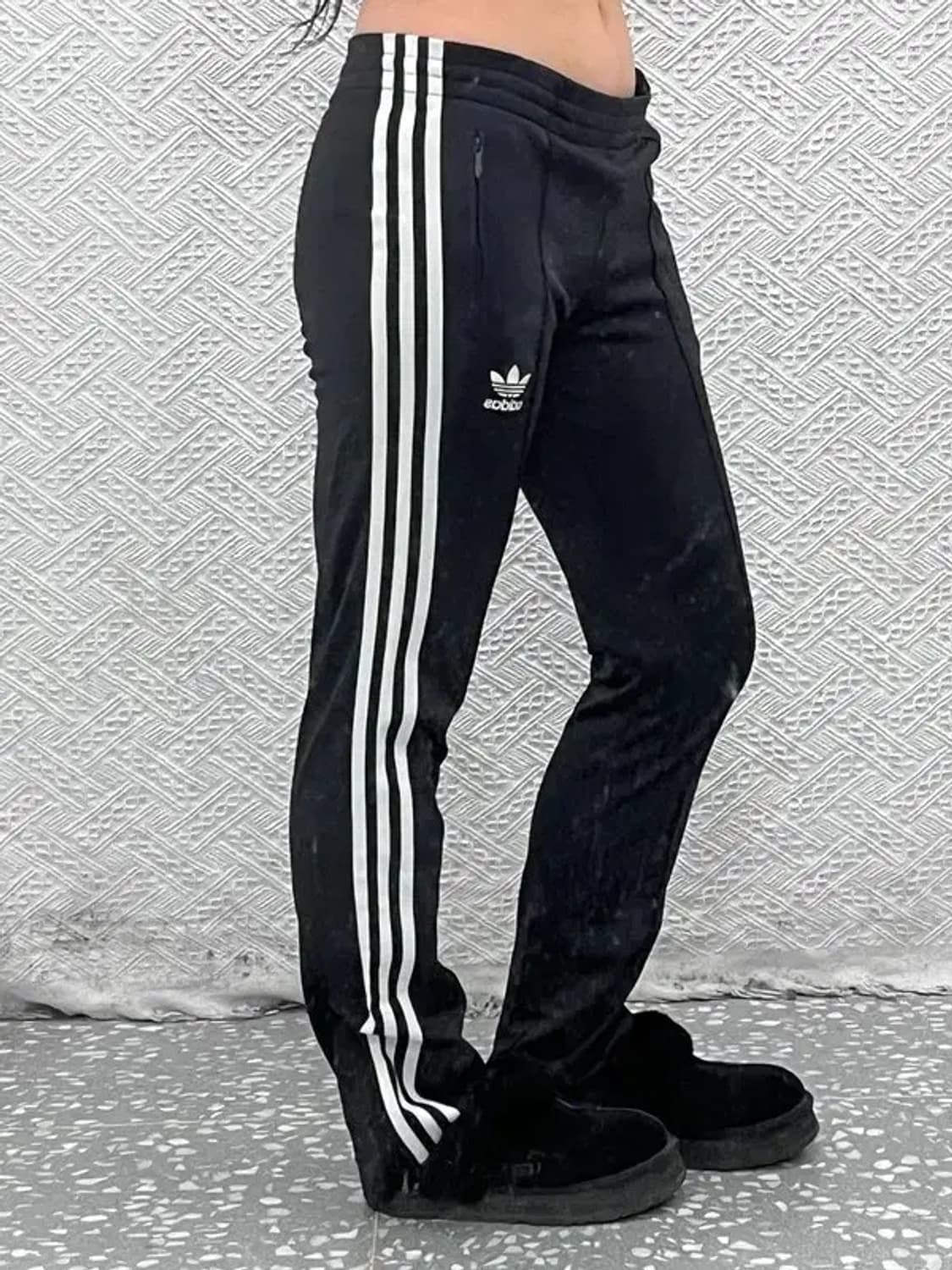 아디다스 베이직 오리지널 삼선 검흰 트랙팬츠 85 C08189 상품이미지2