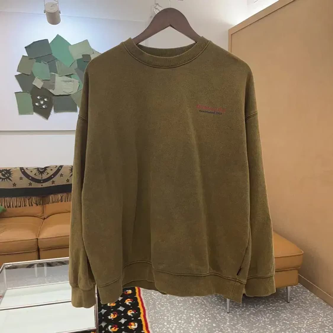 디키즈 클래식라인 빈티지 비어맨 기모 맨투맨 M C08164 상품이미지3