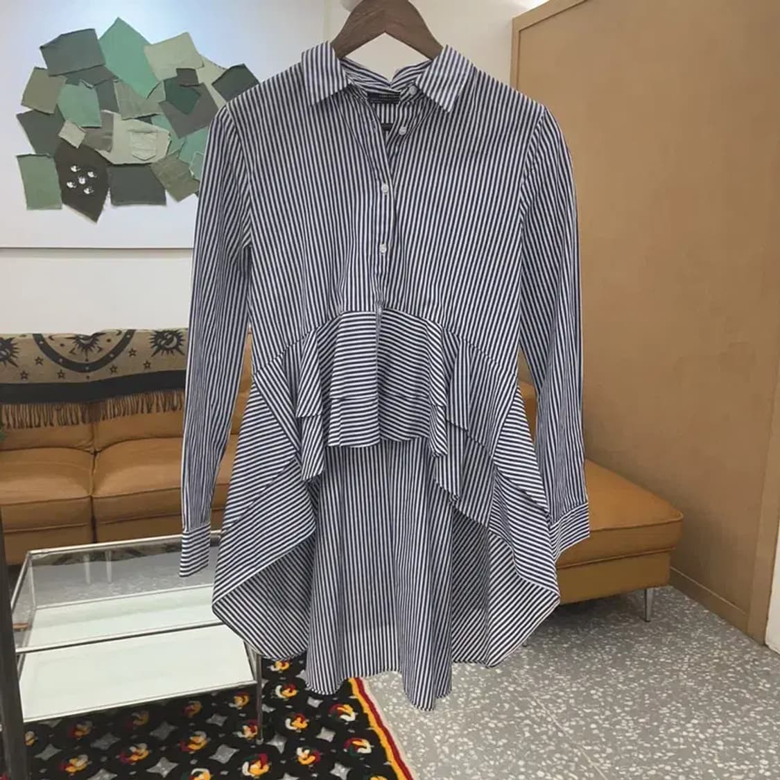 자라 언발 페어리 드레스 셔츠 블라우스 M C08201 상품이미지3