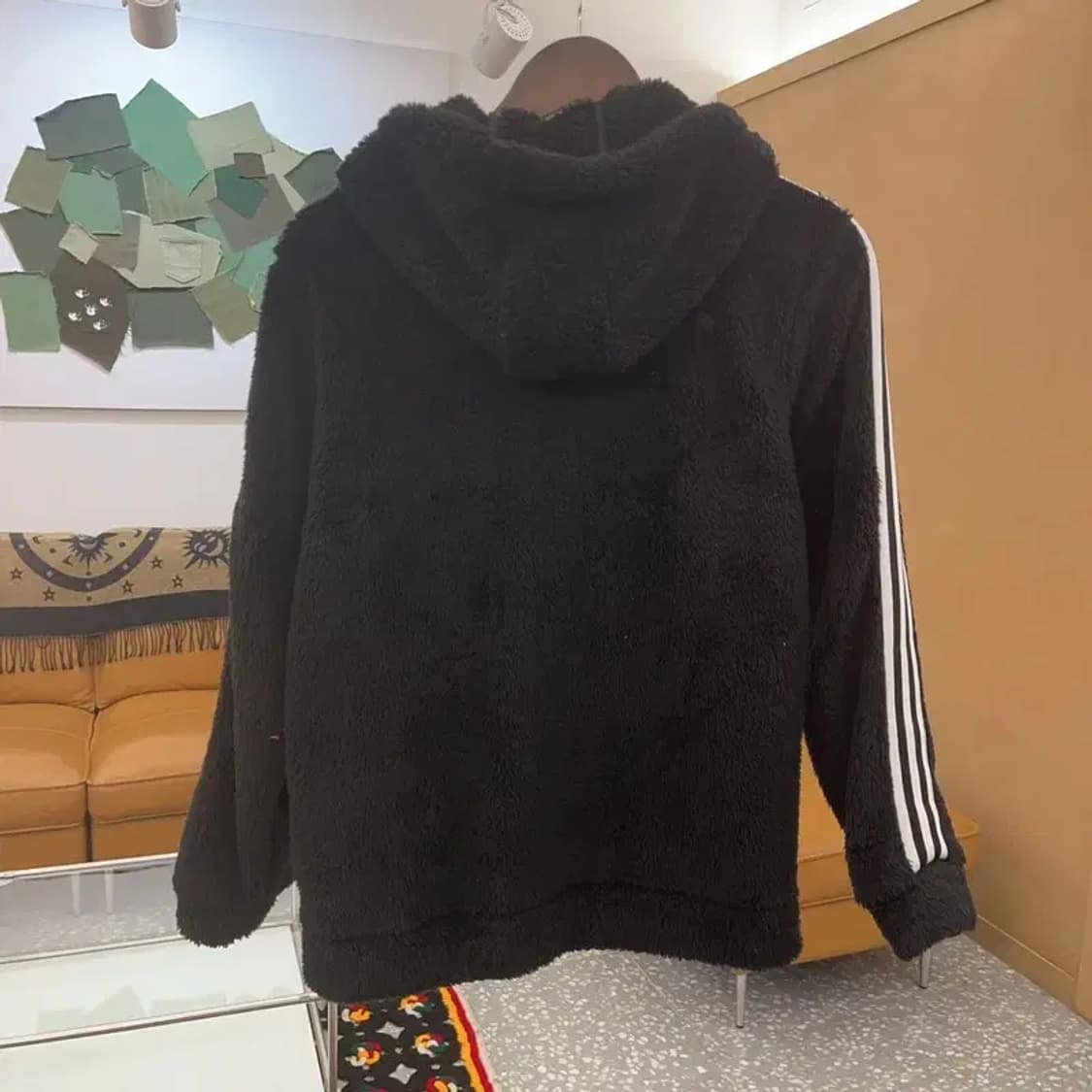 아디다스 빈티지 폭닥 양털 후드 후리스 자켓 S C08202 상품이미지4