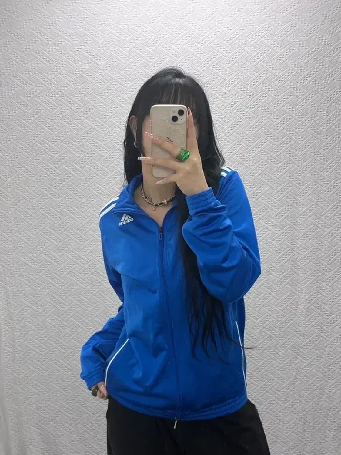 아디다스 스포티 Y2K 비비드블루 져지 집업 100 C08199 상품이미지1