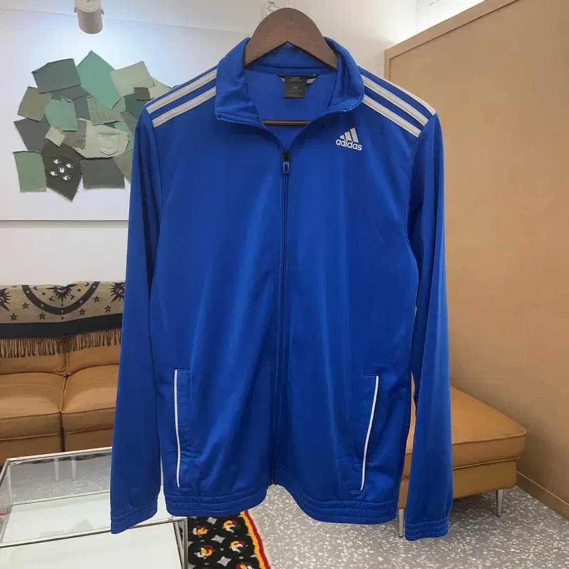 아디다스 스포티 Y2K 비비드블루 져지 집업 100 C08199 상품이미지3