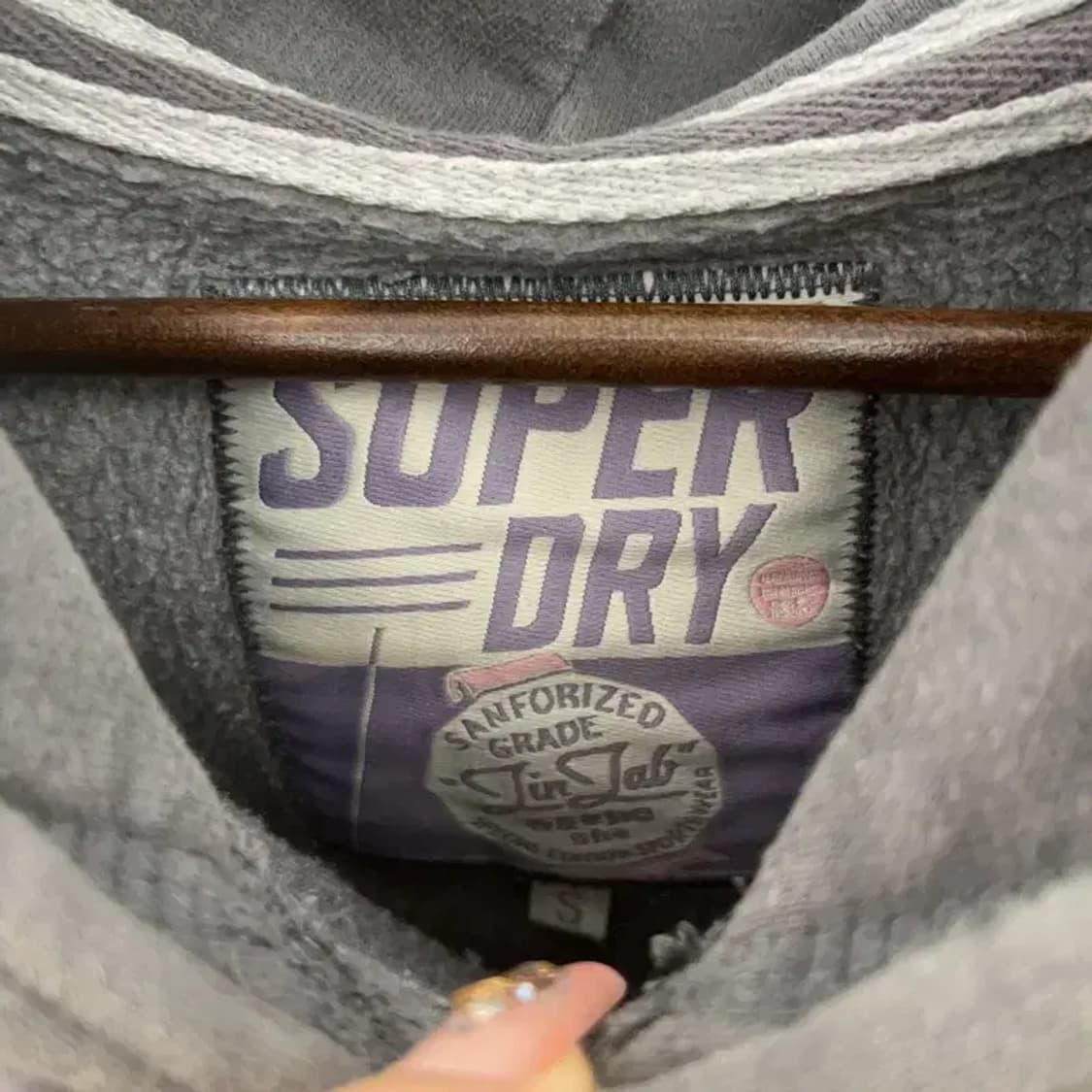 슈퍼드라이 Y2K 빈티지 00's 약기모 후드티 S C08218 상품이미지5