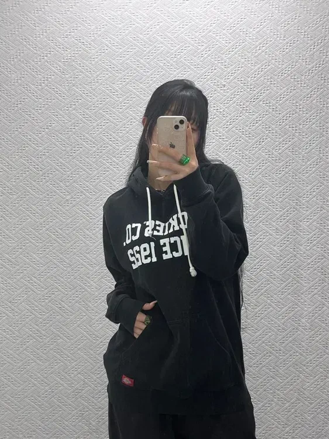 디키즈 올드스쿨 빈티지 스펠로고 오버핏 후드티 100 C08207 상품이미지2