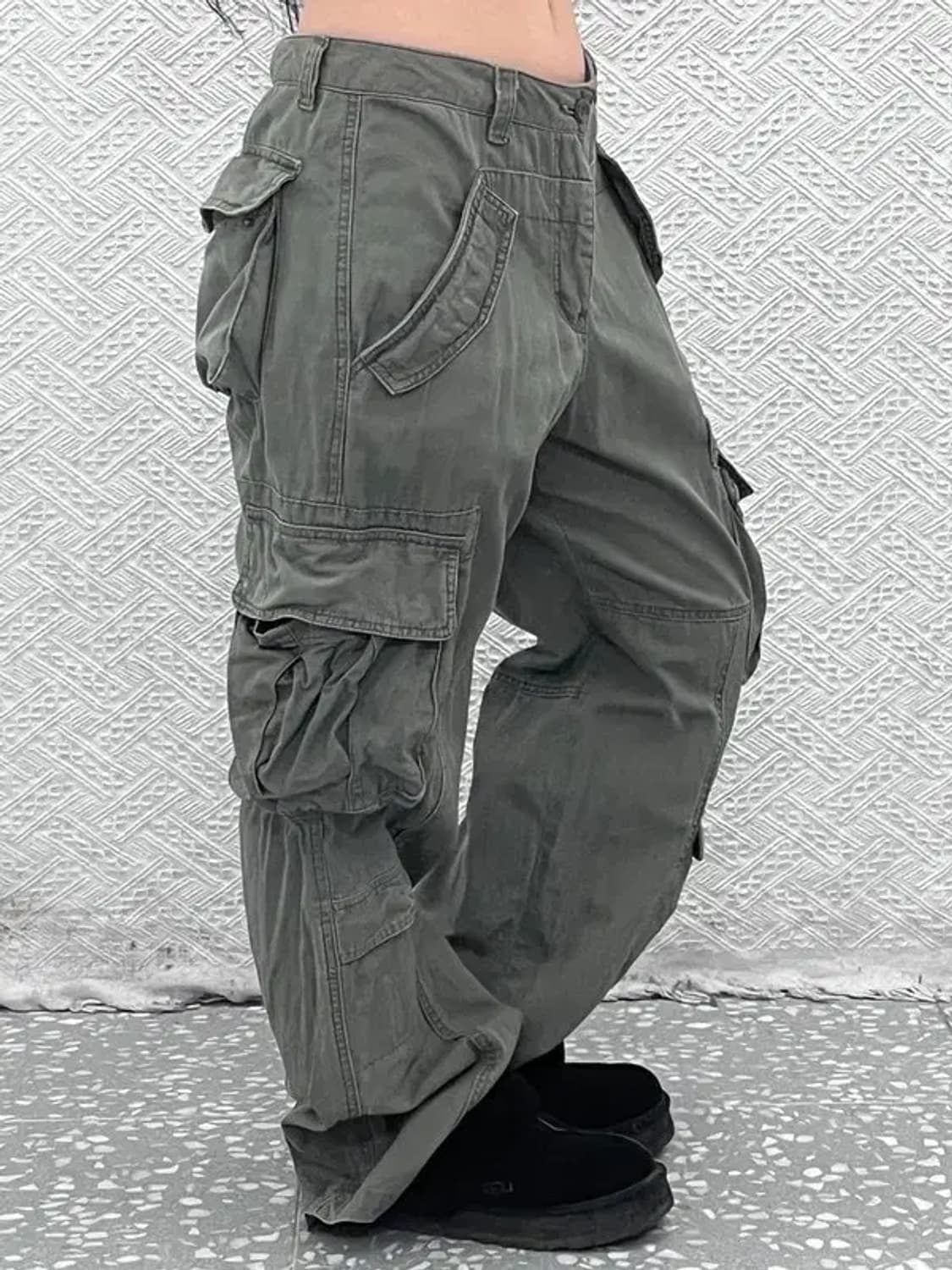 빈티지 레트로 스트릿 힙합 카고팬츠 32인치 C08236 상품이미지1