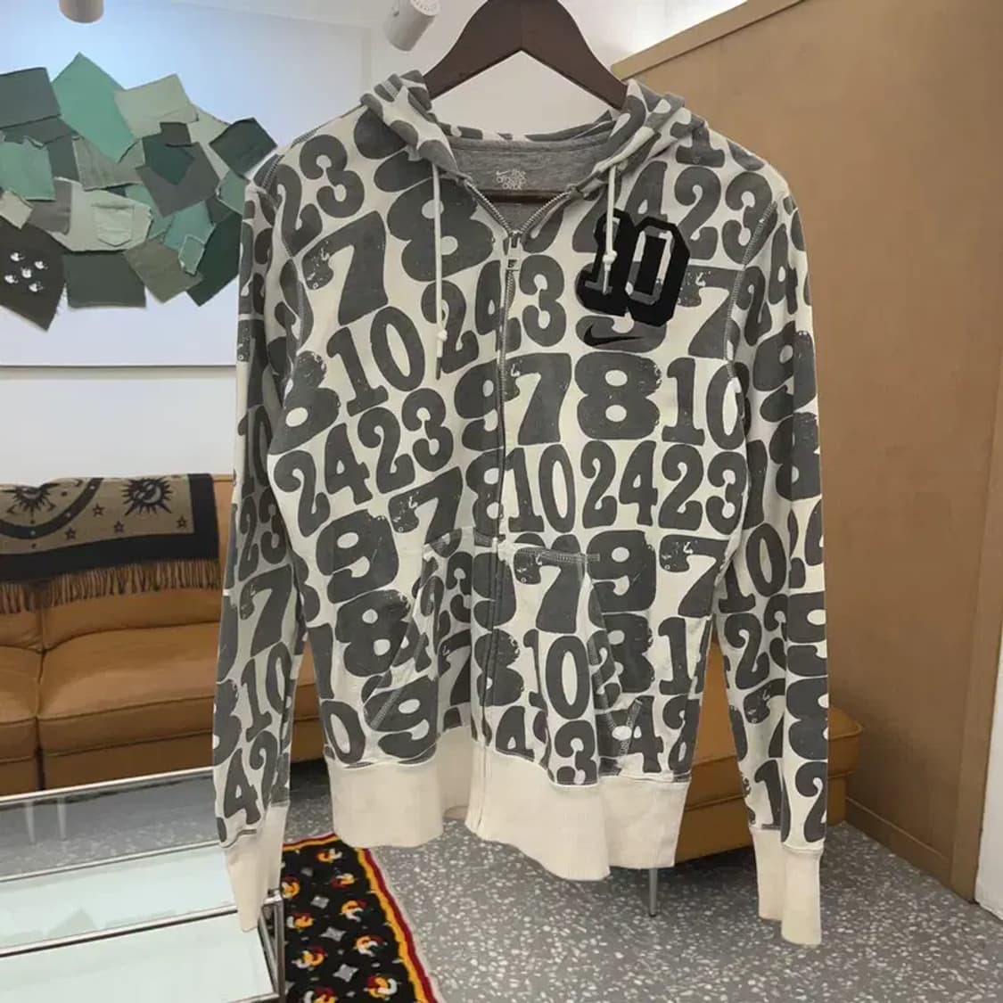 나이키 스트릿 힙합 숫자패턴 후드집업 S C08212 상품이미지3