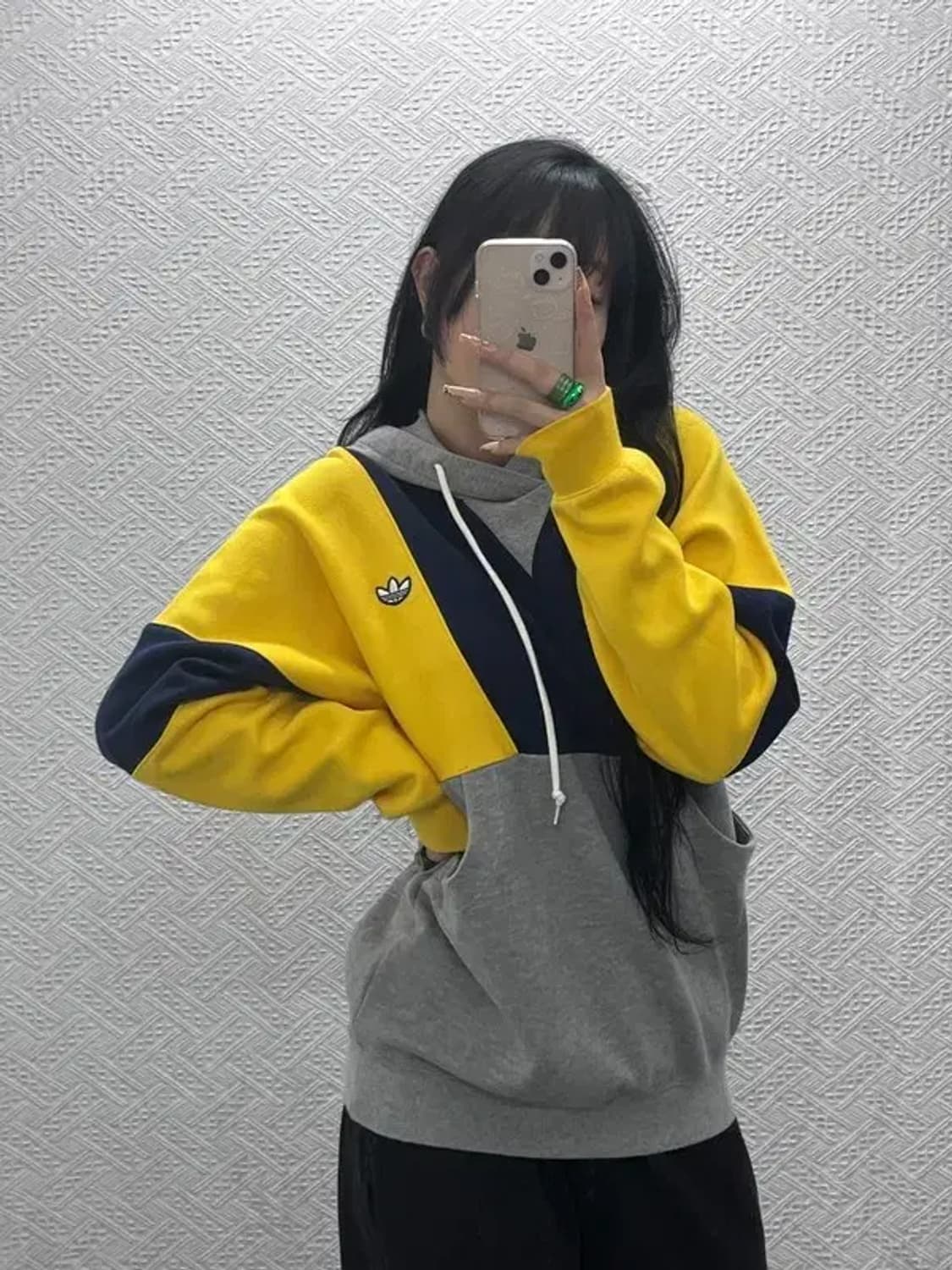 아디다스 올드스쿨 레트로 컬러블럭 후드티 S C08211 상품이미지2