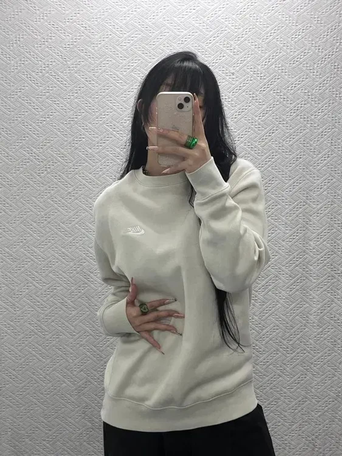 나이키 빈티지 캐주얼 폭닥 기모 맨투맨 L C08221 상품이미지1