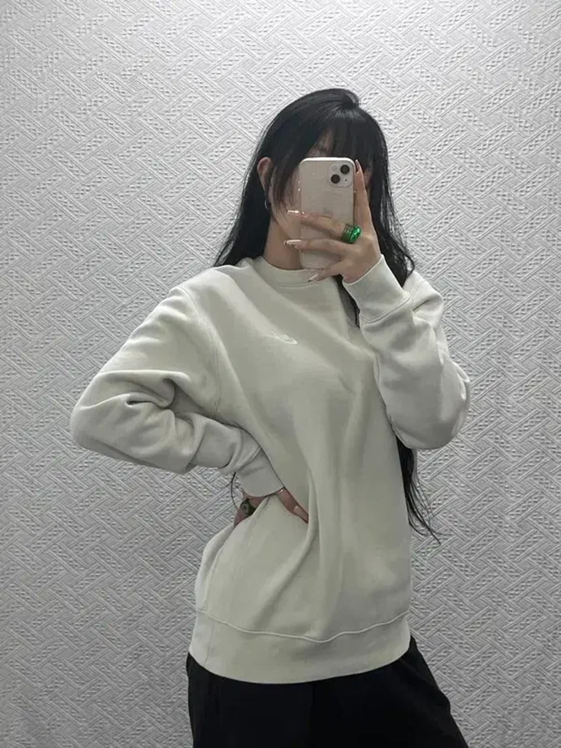 나이키 빈티지 캐주얼 폭닥 기모 맨투맨 L C08221 상품이미지2