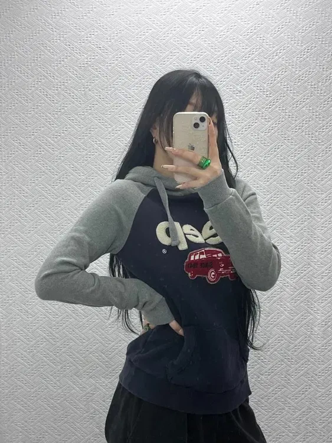 지프 JEEP 올드스쿨 뽀글이로고 캐주얼 후드티 S C08217 상품이미지1