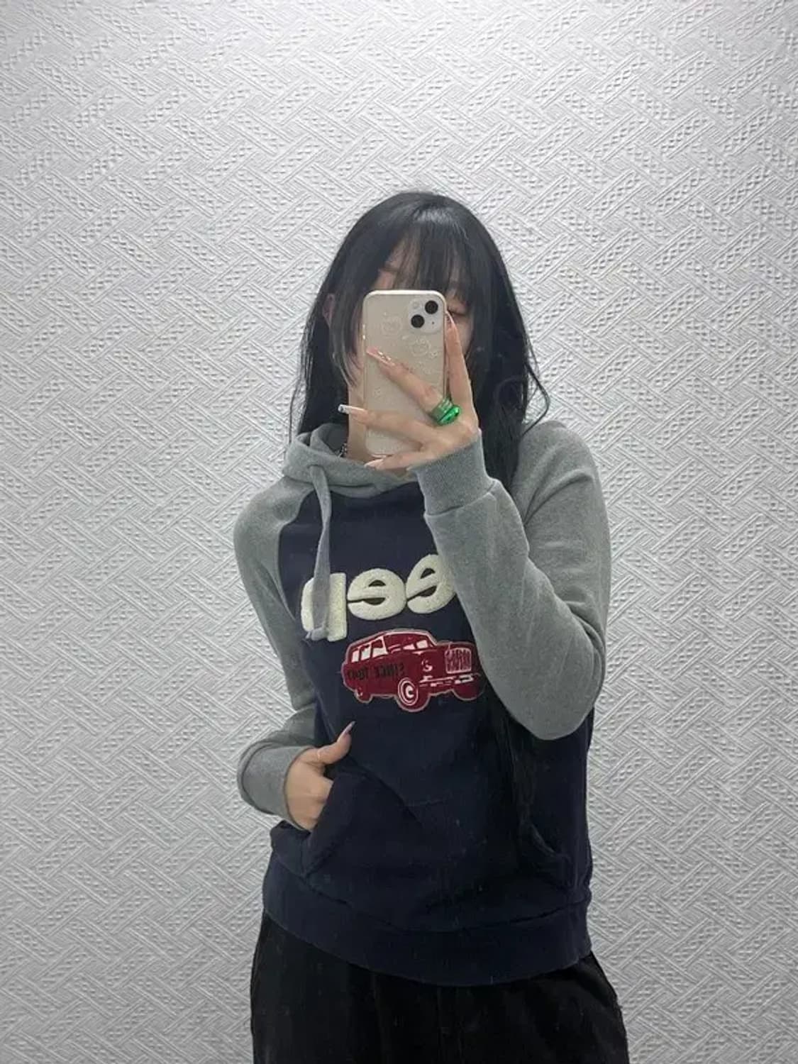 지프 JEEP 올드스쿨 뽀글이로고 캐주얼 후드티 S C08217 상품이미지2