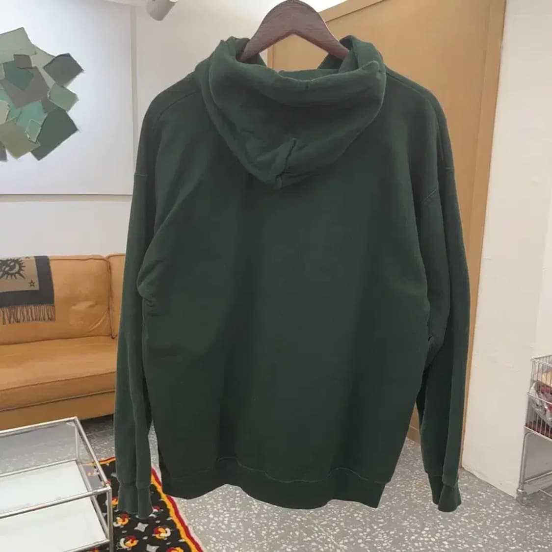 트레셔 스트릿 불꽃로고 딥그린 약기모 후드티 M C08230 상품이미지4