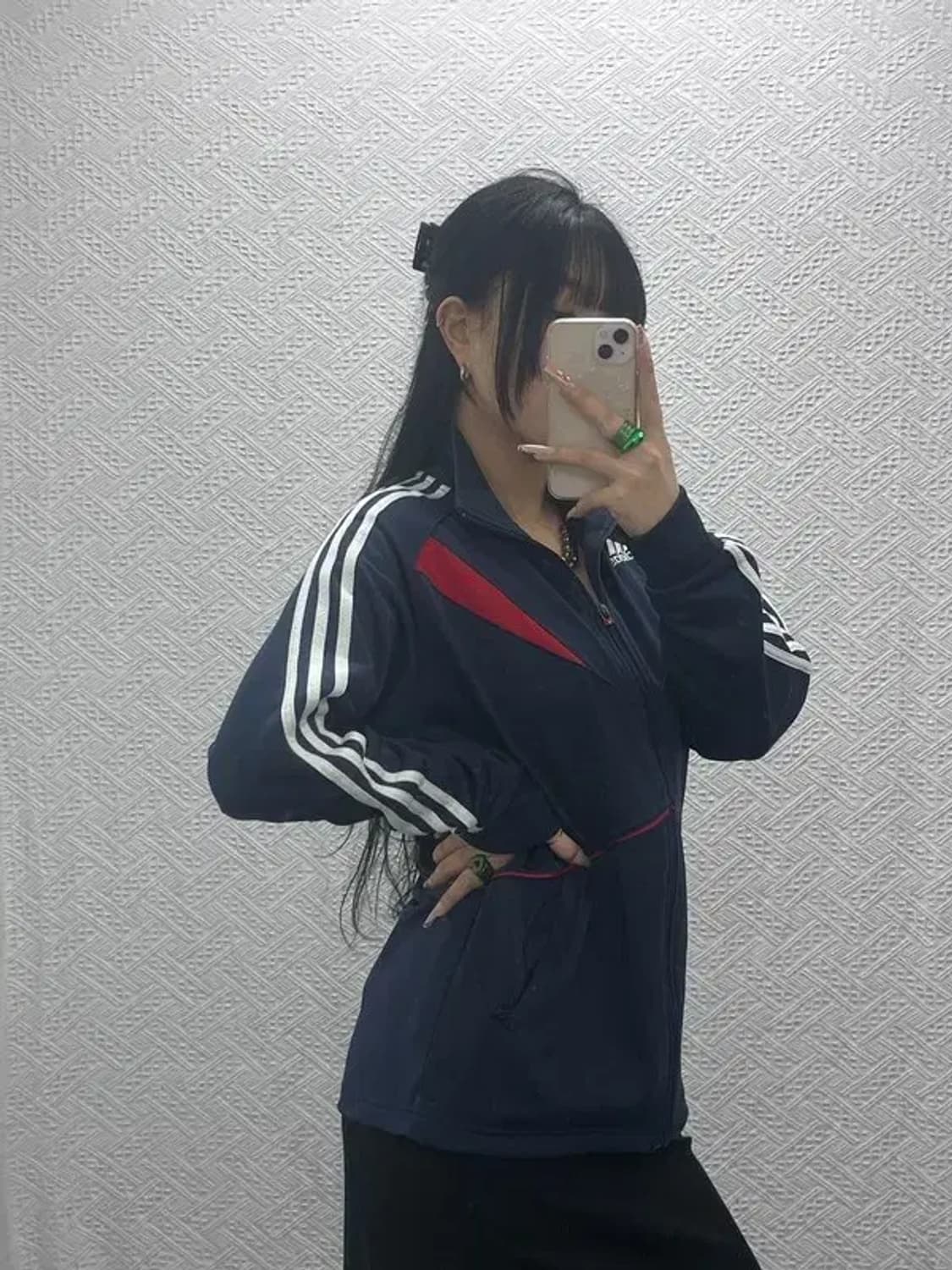 아디다스 올드스쿨 레트로 빈티지 배색 져지 집업 95 C08243 상품이미지2