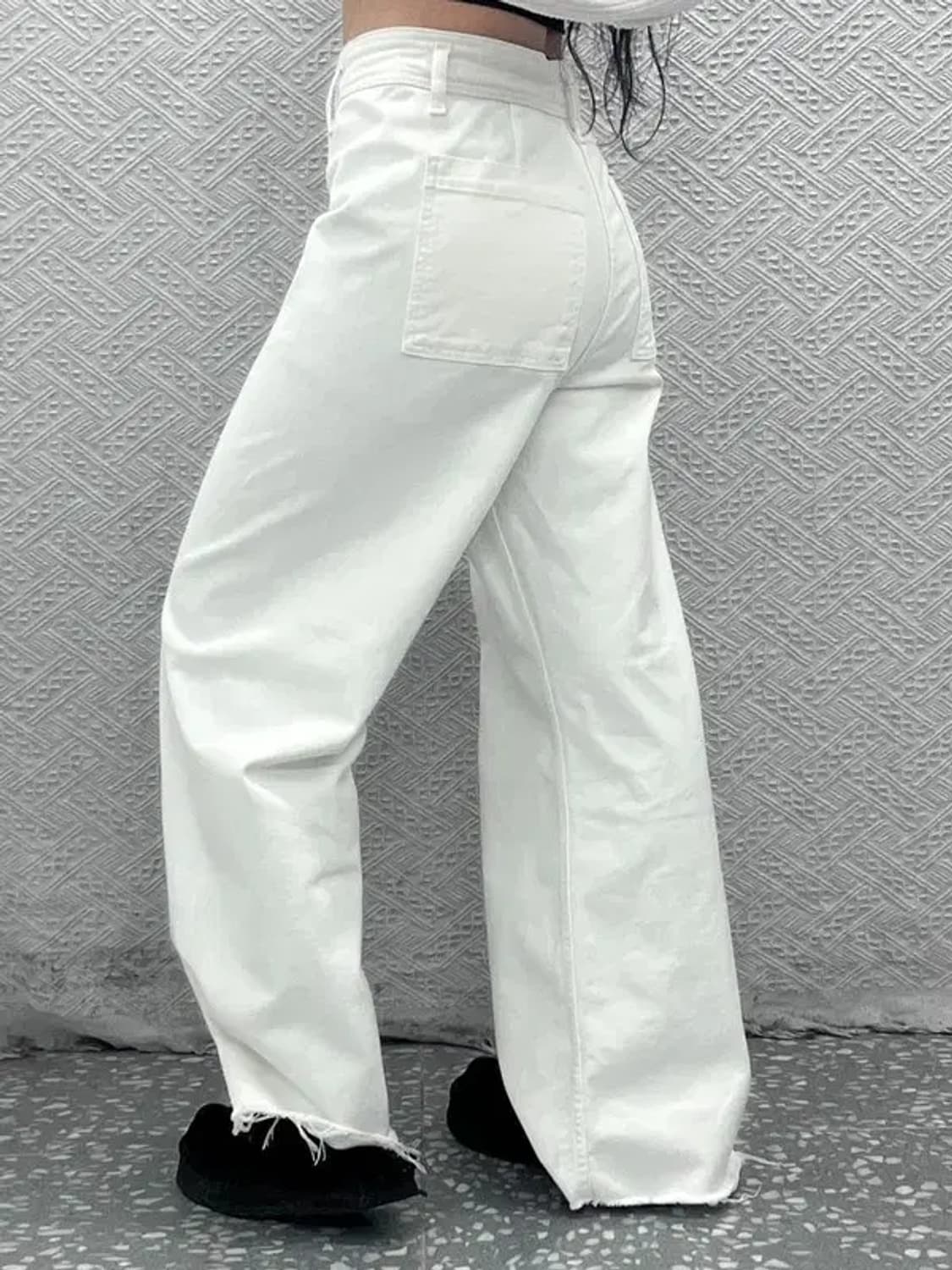 자라 빈티지 그런지 디테일 하이웨스트 데님팬츠 28인치 C08265 상품이미지2