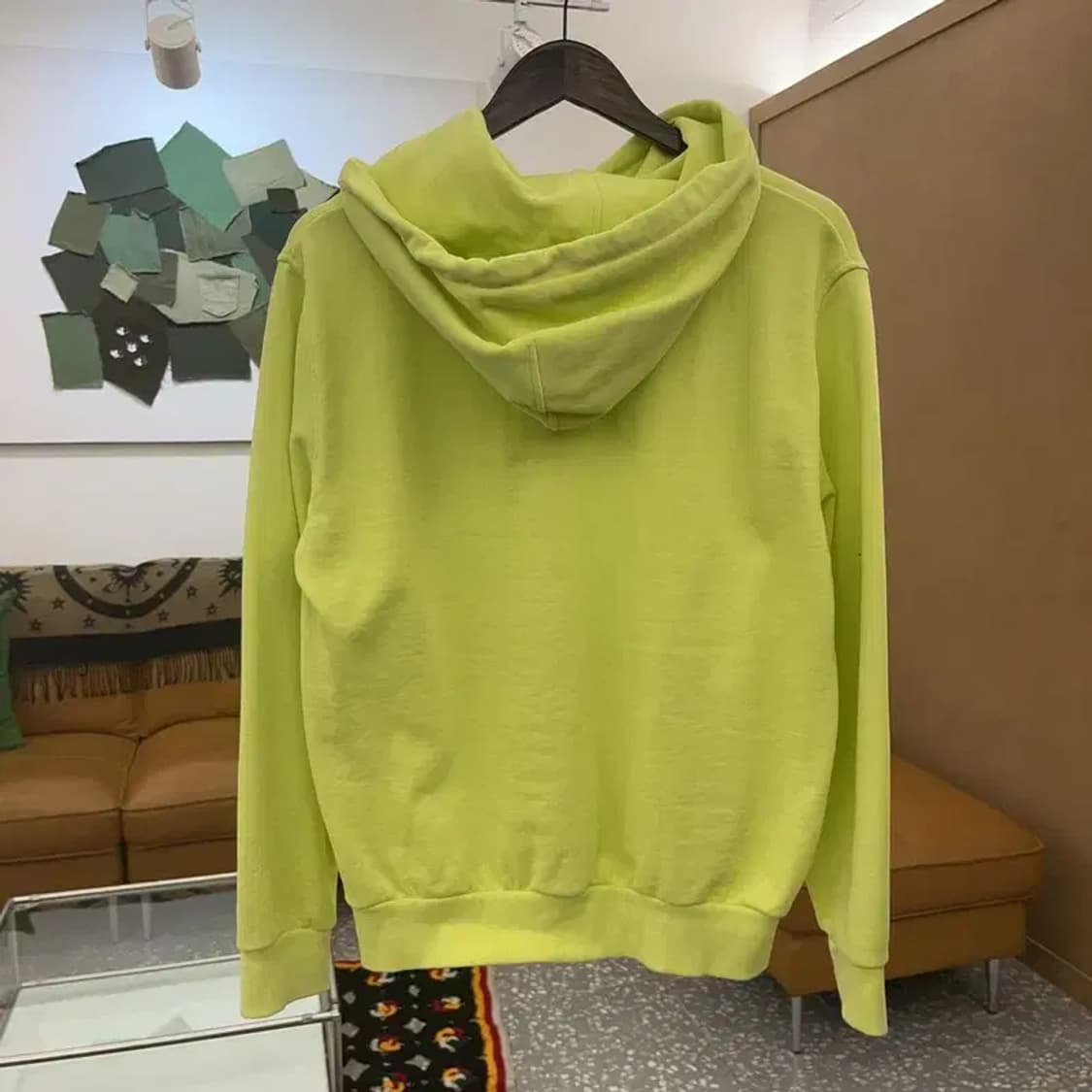 반스 스트릿힙합 자수패치 Y2K 네온 후드티 S C08240 상품이미지4