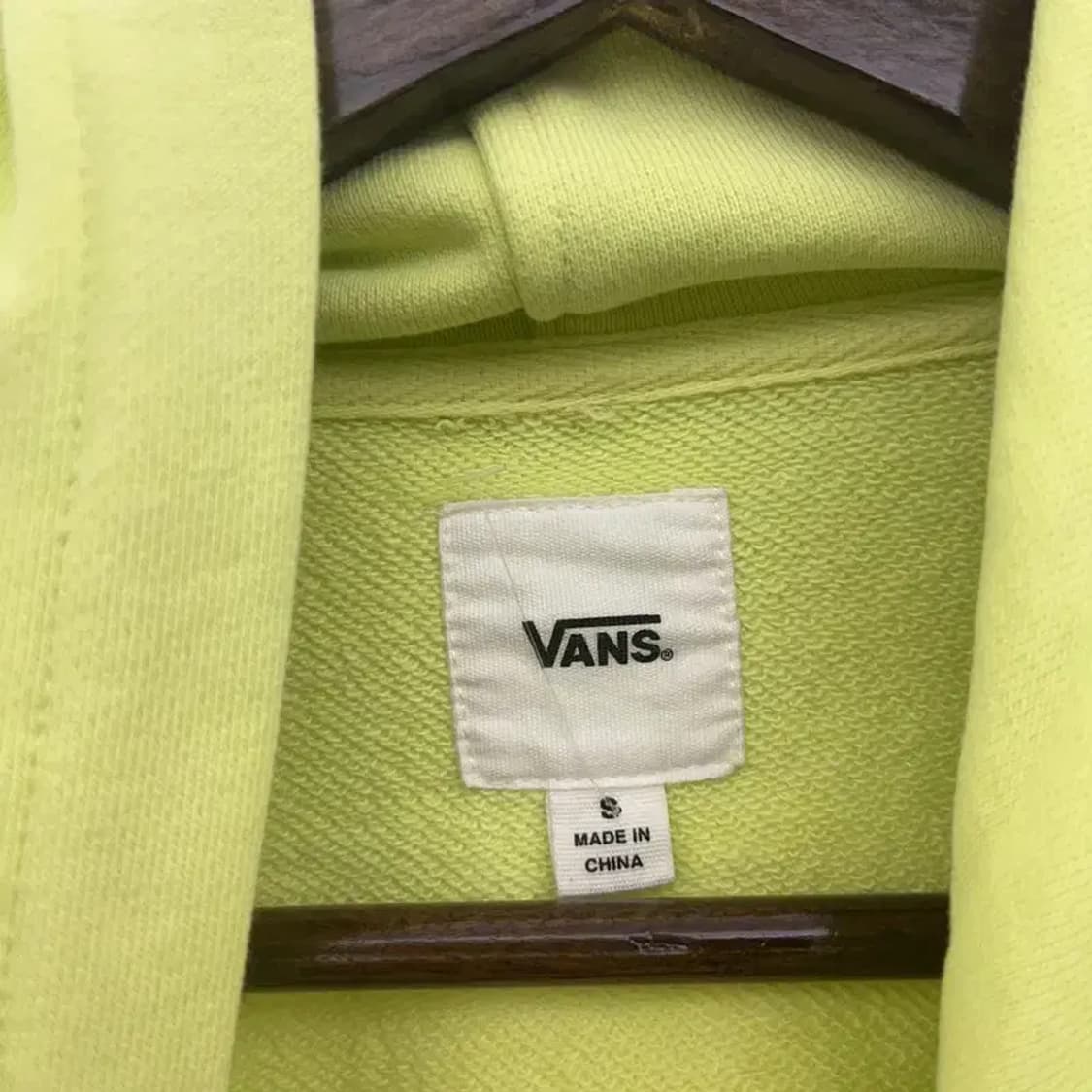 반스 스트릿힙합 자수패치 Y2K 네온 후드티 S C08240 상품이미지5