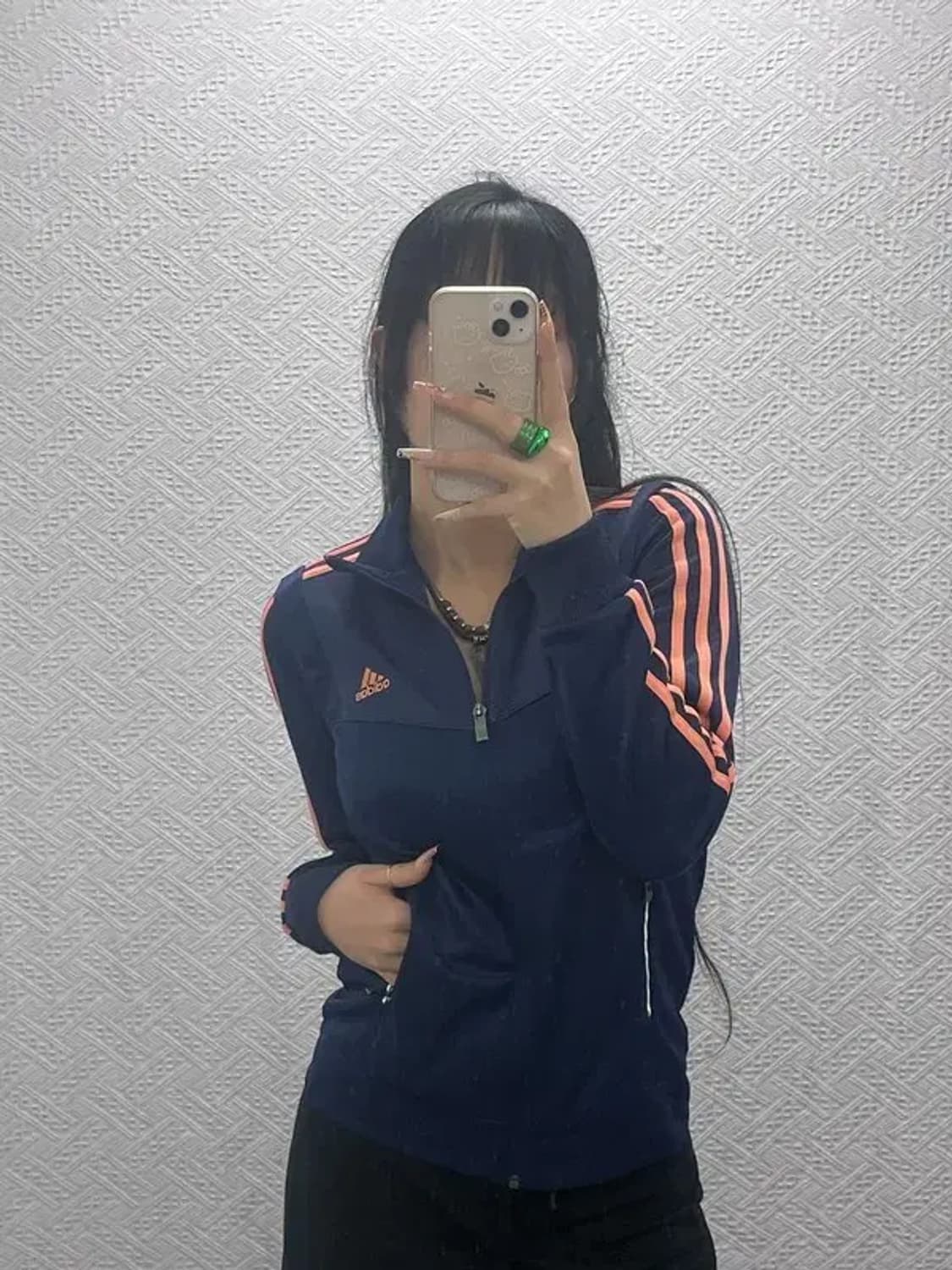 아디다스 Y2K 레트로 00's 네이비핑크 져지 집업 90 C08242 상품이미지2