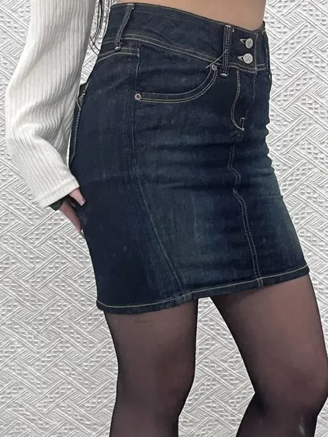 타미힐피거 SONORA 빈티지 워싱 데님 스커트 XS C08269 상품이미지1